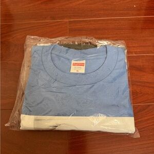 Supreme Light Blue Tee with White Trim